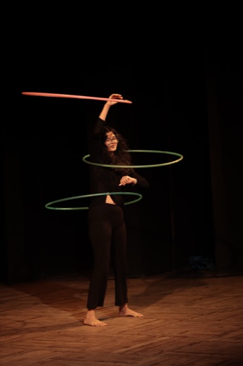 A young performer taking the stage